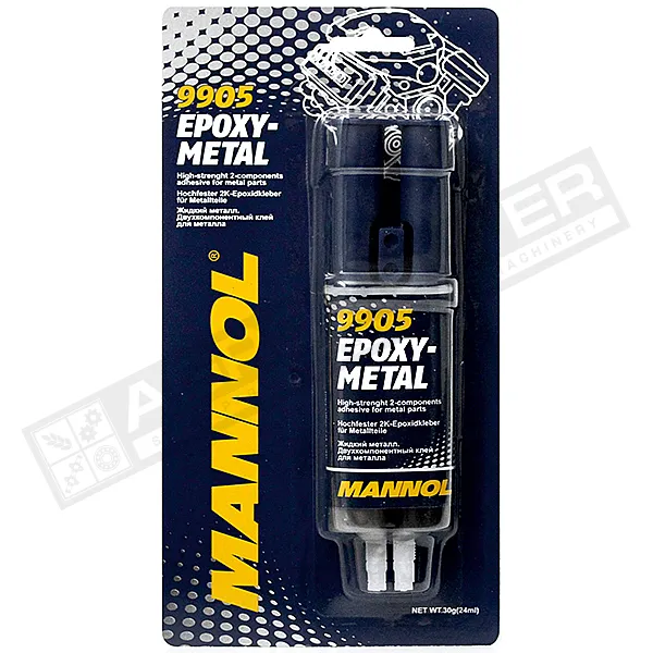 Клей двокомпонентний Рідкий метал 30g Epoxi -Metall MANNOL, 9905 - 1