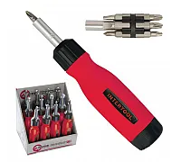 Викрутка з проф. комплектом насадок 12шт INTERTOOL (VT-1003)