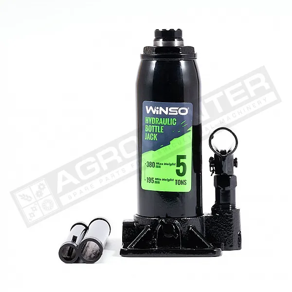 Hydraulic telescopic jack 5t, height 195-380mm WINSO (170500) - 1
