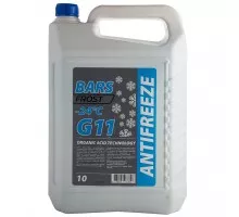 Антифриз BARS FROST -24C, G11 синій, фас.каністра 10л
