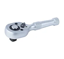 Short ratchet with metal handle 1/2" 140mm 45T CrV Sigma (6050231)