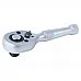 Short ratchet with metal handle 1/2" 140mm 45T CrV Sigma (6050231) - 1