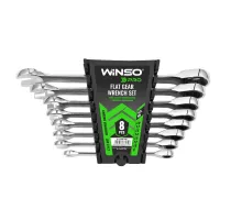 Набір ключів комбінованих WINSO PRO з тріскачкою CR-V,  8шт (8-19mm) 900208
