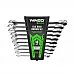 Set of combination wrenches WINSO PRO with ratchet CR-V, 10 pcs (8-19mm) 900210 - 1