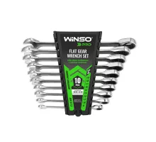 Набір ключів комбінованих WINSO PRO з тріскачкою CR-V, 10шт (8-19mm) 900210