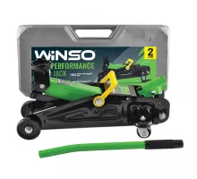 Hydraulic jack, rolling, 2t., 6.3kg, height 125-305mm., plastic case WINSO (171660)