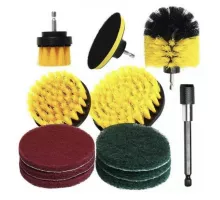 Set of brushes for cleaning - 10 pcs (for screwdriver) KAMAR (AKC8123)