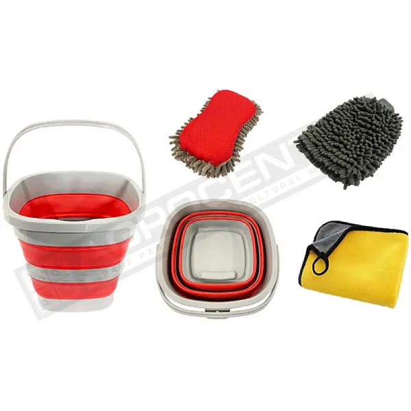 Car wash set (10 liter bucket and 3 rags) KMR1 (AKC8138) - 1