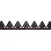 670248 Ніж (коса) жатки 7,5 м на болтах без головки (сегмент Busattis) [Claas] - 3