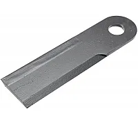 Нож измельчителя жатки с наплавкой 234*60*6 d25,5