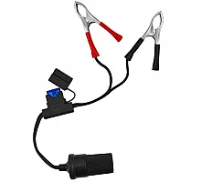 Cigarette lighter socket adapter to battery with fuse. Length - 30 cm 12/24V WINSO (140100)