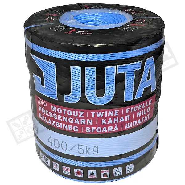 Шпагат преспідбирача блакитний 400м/kg (5kg) 2000m TEX2500 Juta - 1