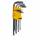 Set of L-shaped hex keys with ball 1.5-10 mm (9 pcs) KAMAR (KMR3) - 1