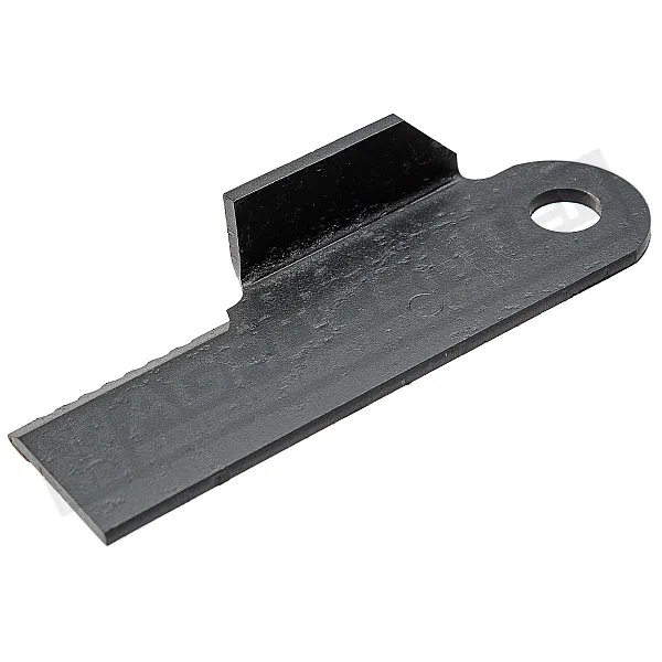 H212700 Chopper knife, serrated, with welding 187*50*4.8 d19.5 [John Deere] right, bent - 1
