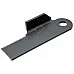 H212700 Chopper knife, serrated, with welding 187*50*4.8 d19.5 [John Deere] right, bent - 1