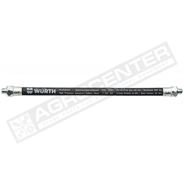 Шланг резиновый для смазочного шприц-пресса M10Х1(400-1000 bar) WURTH (0986002) - 1
