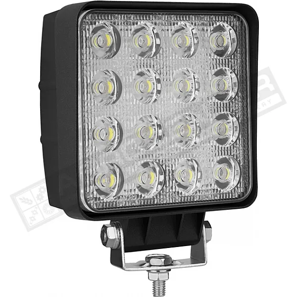 Фара LED 10-30B, мощность 48Вт (16*3Вт), Winso Pro EPISTAR WHITE, рассеянный 1шт (780850) - 1