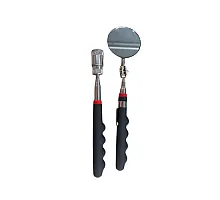 Inspection mirror and magnetic gripper with LED (AKC8221)