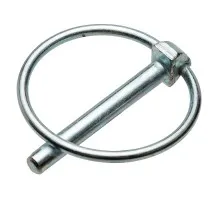 6*45 Cotter pin with ring (zinc) DIN 11023
