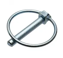 7*43 Шплінт стопорний з кільцем (цинк) DIN 11023