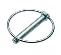 9*63 Cotter pin with ring (zinc) DIN 11023
