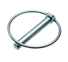 9*63 Шплінт стопорний з кільцем (цинк) DIN 11023