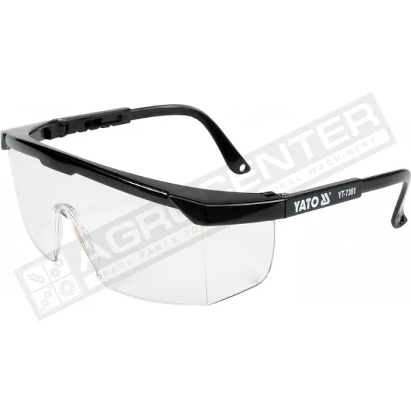 YATO safety glasses, open, transparent, with frame (YT-7361) - 1