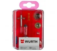 Set of car lamps 12V 6 lamps + 3 fuses WURTH (072099617)