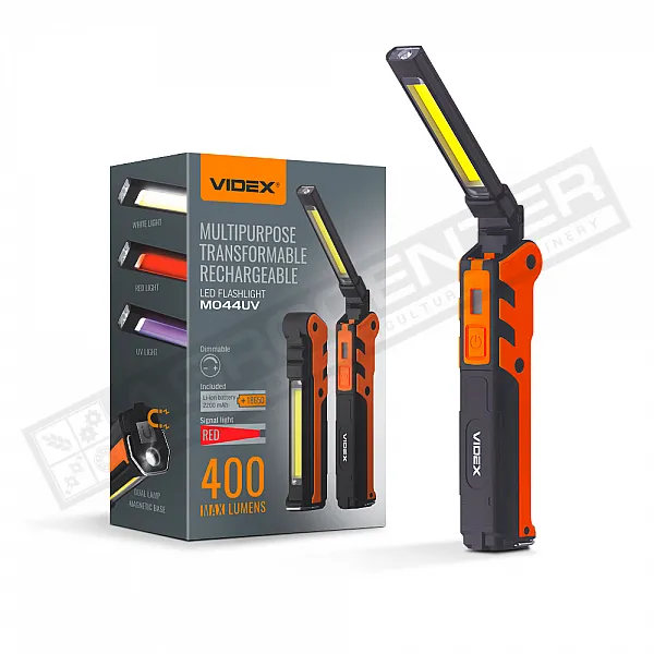 Portable multi-purpose flashlight VIDEX VLF-M044UV 400Lm 4000K - 1