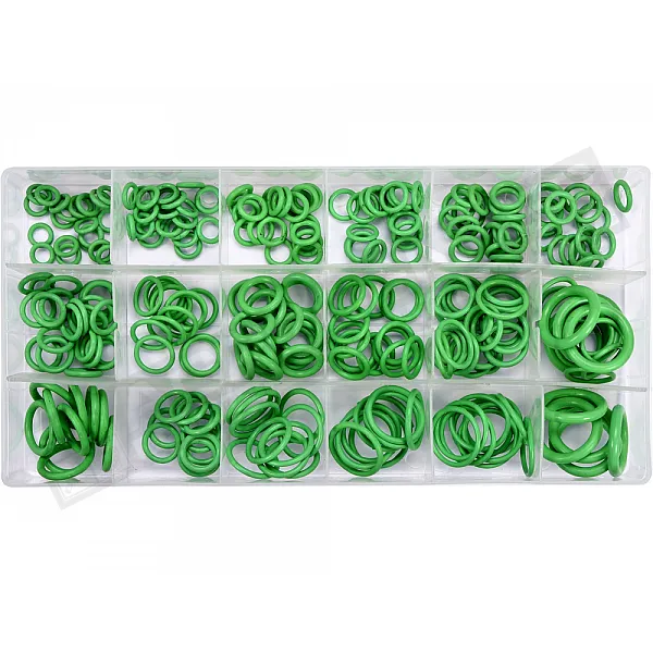 Set of rubber O-ring of various sizes YATO made of acrylonitrile rubber, 270 pcs. - 1