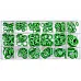 Set of rubber O-ring of various sizes YATO made of acrylonitrile rubber, 270 pcs. - 1