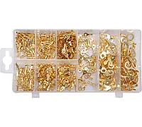 Terminals (tips) for contact with electrical conductors YATO, 3 types; 450 pcs.