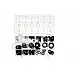 YATO rubber gasket set: 225 pcs (YT-06877) - 2
