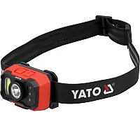 Ліхтар на чоло діодний з датчиком руху YATO; Li-Po 3,7B / 1000LM (YT-085942)