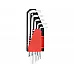 YATO L-shaped, inch, hex keys with ball point, extended, set of 12 pcs. (YT-5837) - 1