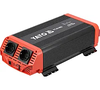 YATO voltage converter from 12V DC to 230V, nominal-1kW AC, peak-2kW (YT-81483) inverter