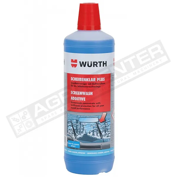 Концентрат зимового омивача PLUS WURTH, -63°C, 1I (0892332840), Омивач скла зимовий - 1