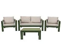 Garden furniture set Verde (dark green) DAMIANS (KM-000004)