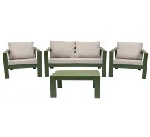 Комплект садових меблів Verde (темно зелений) DAMIANS (КМ-000004)