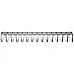 176138 Upper sieve louver (comb) B=53mm (22mm) - S (L=320mm) (195) - 2