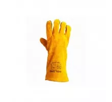 "Doloni" welding gloves with lining, yellow size 10 (4507)