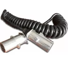 Кабель спиральный со штекерами "N" 7 контактов, 4м KAMAR