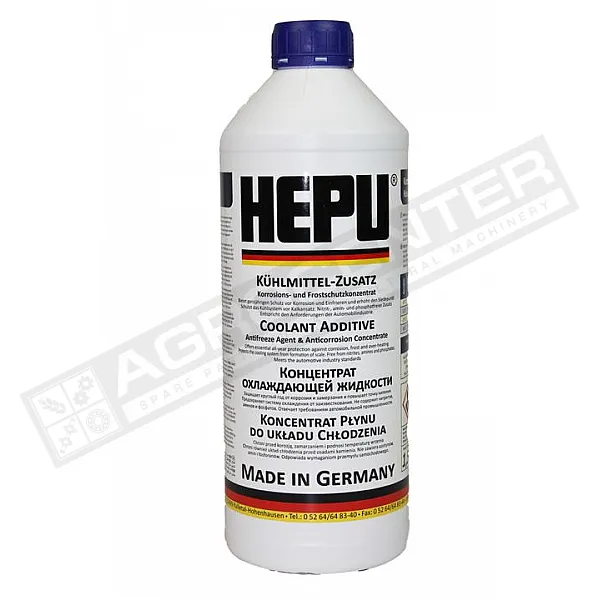 P999 Концентрат охолоджуючої рідини - антифриз HEPU, 1,5л (синій) - 1