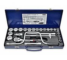 Socket Set 1/2 26 pcs, Cr-v, Konner (52-255)