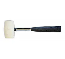 Mallets, white rubber, metal handle, 410g, 50mm Technics (39-011)