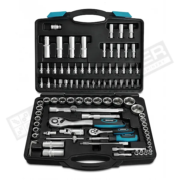 Набор головок и насадок 1/2", 1/4" (4-32мм), Cr-V, 94 предметов BERG (52-113) - 1