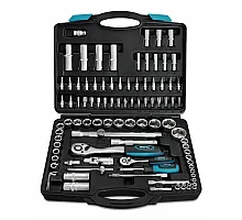 Socket Set 1/2", 1/4" (4-32mm), Cr-V, 94 pcs BERG (52-113)