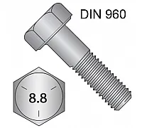 M20*110*1.5 Болт 8.8 DIN 960 KOELNER