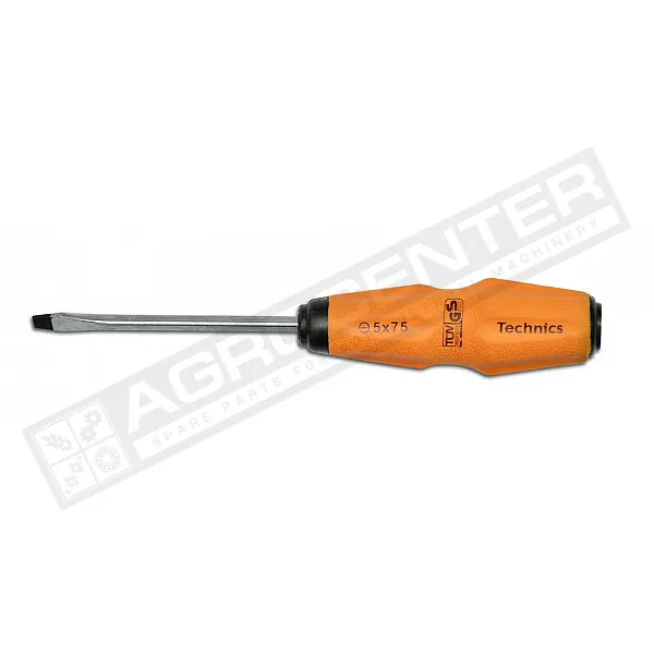 Викрутка ударна "-"  Cr-V, SL6*125мм Technics (46-202) - 1