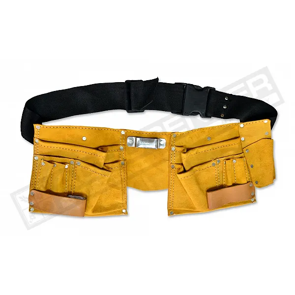 Leather tool belt, 10 compartments Technics (16-701) - 1